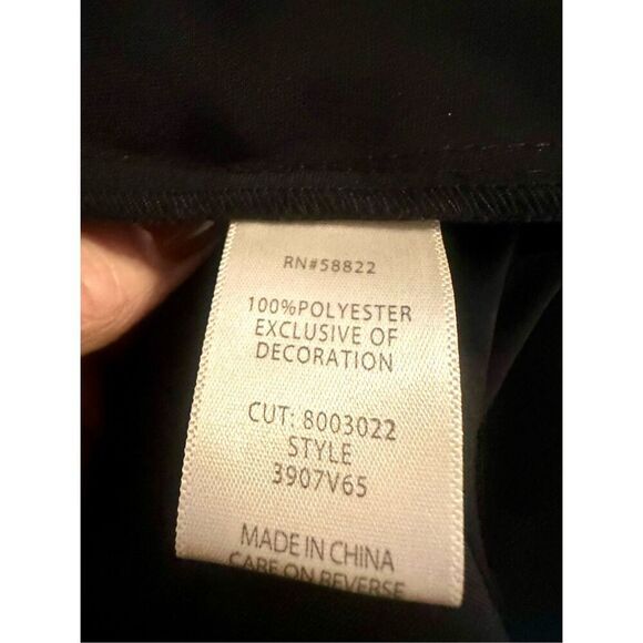 NWT Max Studio Flutter Sleeve Satin Midi Dress in Black. Size XS - Picture 9 of 14